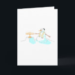 Snowman mit Menorah Feiertagskarte<br><div class="desc">Snowman mit Menorah</div>