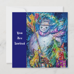 SNOWMAN MIT SPIELZEUGEN, Weihnachts-Party Einladung