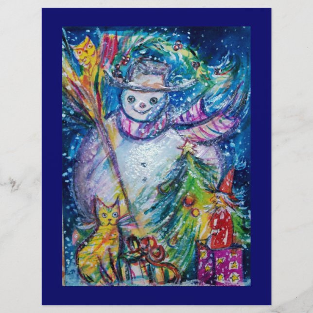 SNOWMAN MIT SPIELZEUGEN, weiß, blau Flyer (Vorne)