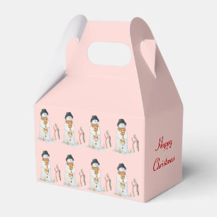 Snowman mit stripy Strumpfweihnachten Geschenkschachtel