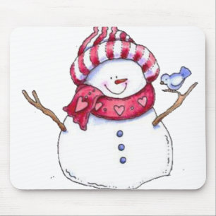 Snowman Mouse Pad Mousepad