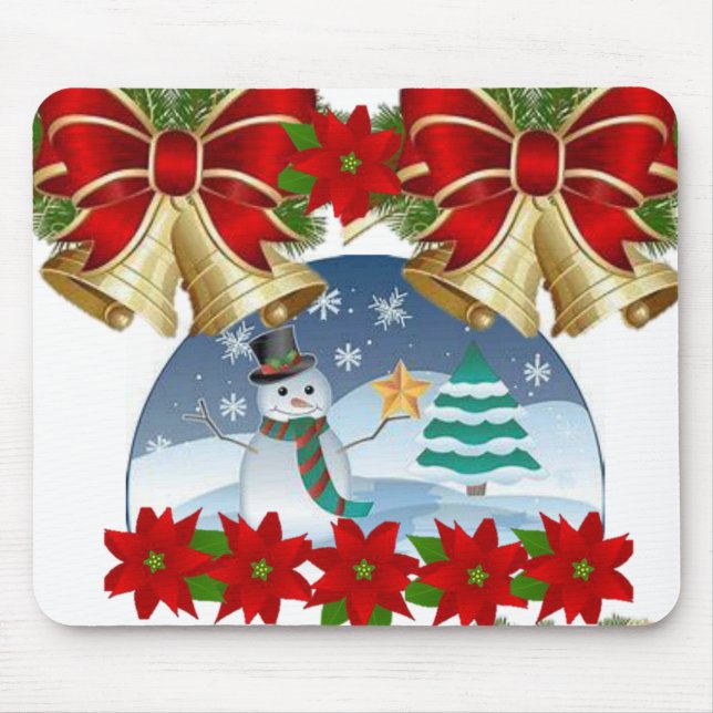 Snowman Mouse Pad Mousepad (Vorne)