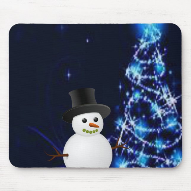 Snowman Mouse Pad Mousepad (Vorne)