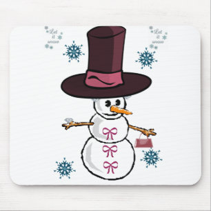 Snowman Mouse Pad Mousepad
