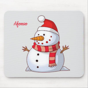 Snowman Mouse Pad Mousepad