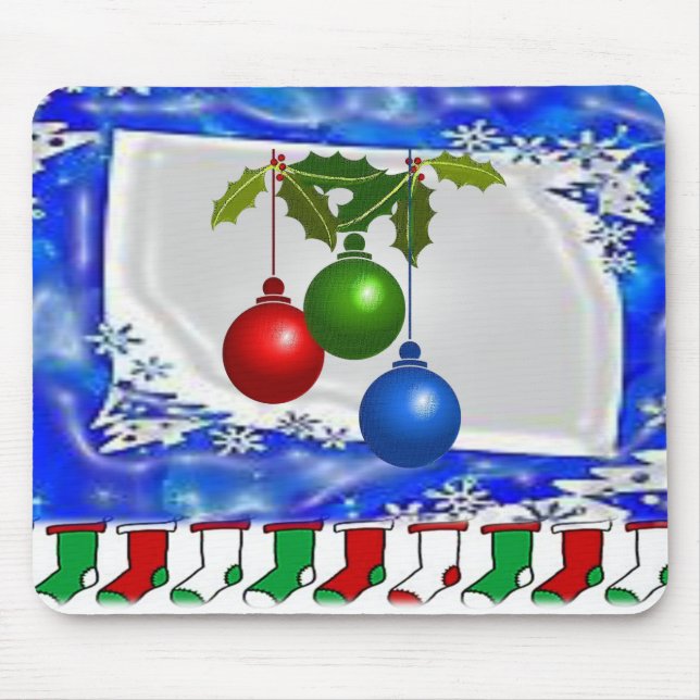 Snowman Mouse Pad Mousepad (Vorne)