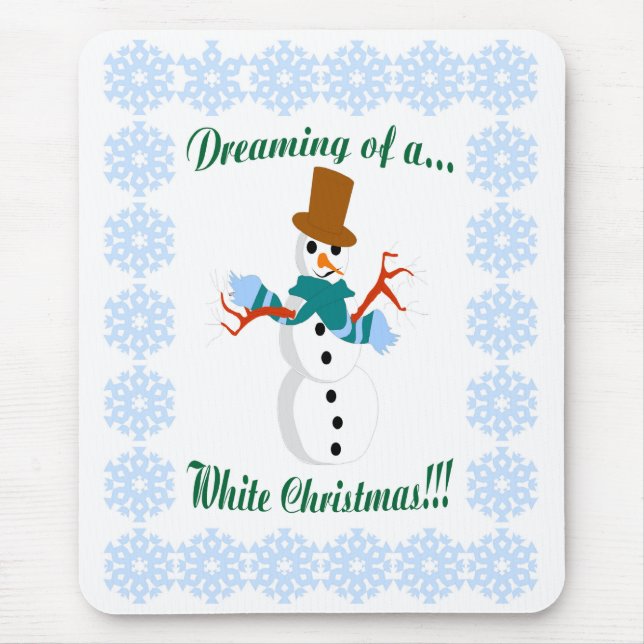 Snowman Mouse Pad Mousepad (Vorne)