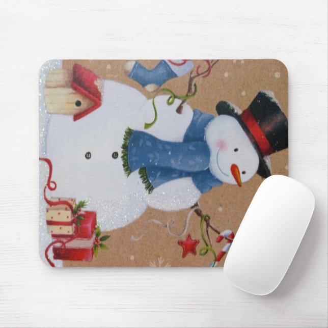Snowman Mousepad (Mit Mouse)