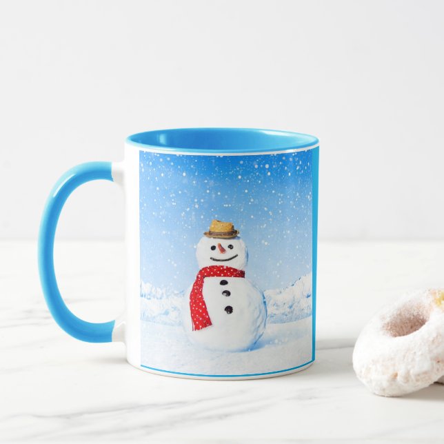 SNOWMAN MUGS TASSE (Mit Donut)