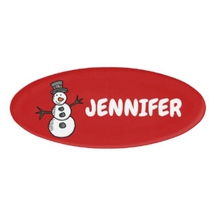Snowman Namenschild