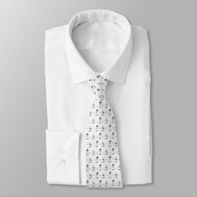 Snowman Neck Tie Krawatte (Gebunden)