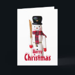 Snowman Nutcracker - Personalisierter Text Feiertagskarte<br><div class="desc">2025</div>