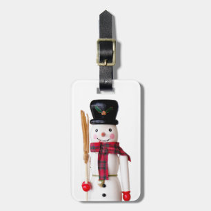 Snowman Nutcracker - Personalisierter Text Gepäckanhänger