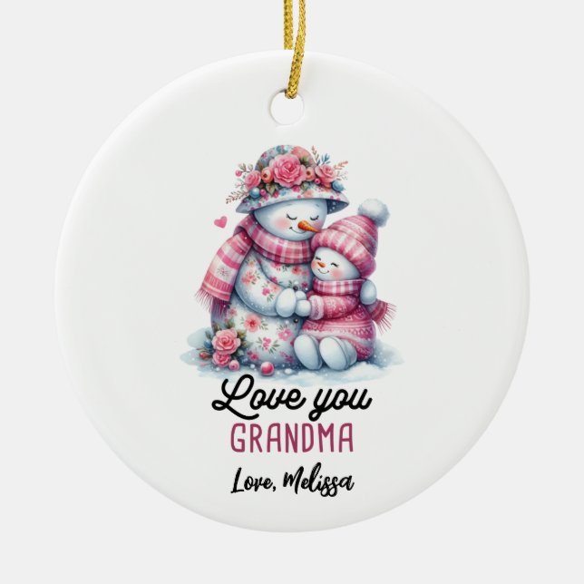 Snowman Oma Ornament (Vorne)