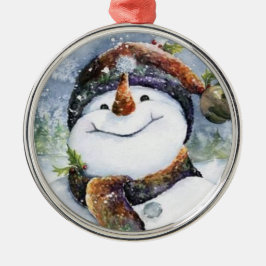 Snowman Ornament Aus Metall