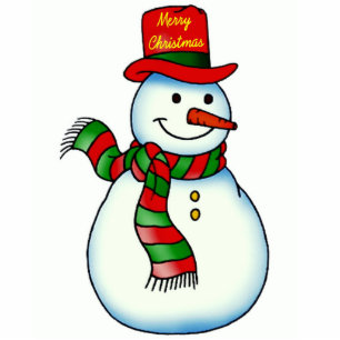 Snowman Ornament Fotoskulptur Ornament