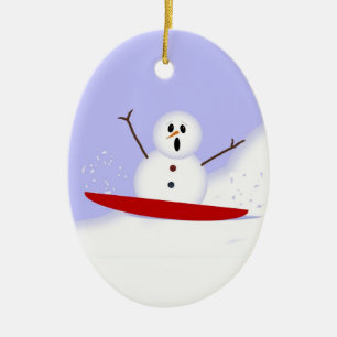 Snowman-Ornament Keramik Ornament