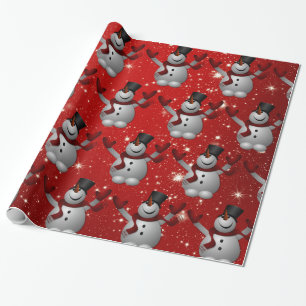 Snowman Pattern Geschenkpapier