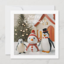 Snowman & Penguin #1 Custom Novelty Weihnachten