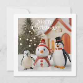 Snowman & Penguin #1 Custom Novelty Weihnachten