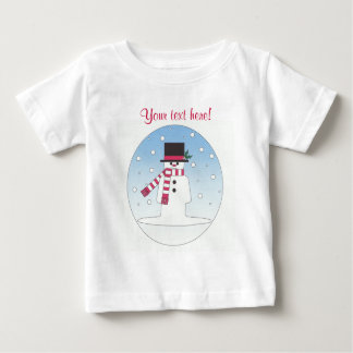 Snowman - Personalisiert Baby T-shirt