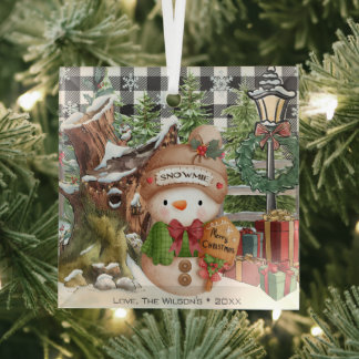 Snowman Personalisiert Weihnachtsschmuck
