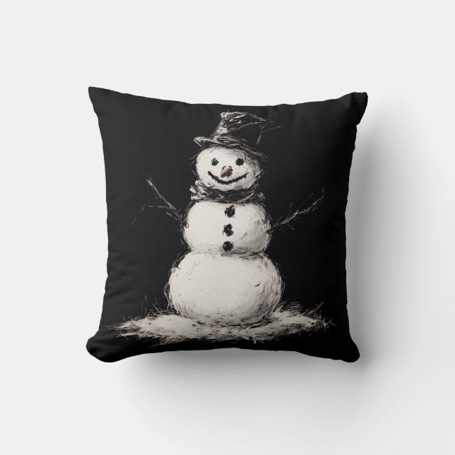 Snowman Pillow Kissen (Vorderseite)