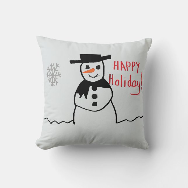 Snowman Pillow Kissen (Vorderseite)