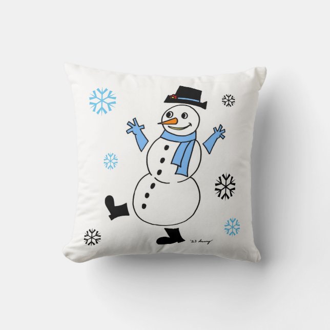 Snowman Pillow Kissen (Vorderseite)