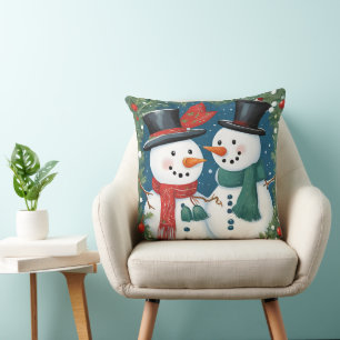 Snowman Pillow Kissen