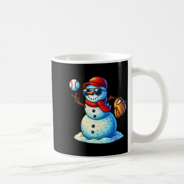 Snowman Playing Baseball As Tcher Boys Teens Chris Kaffeetasse (Rechts)