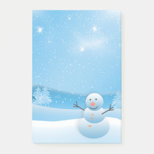 Snowman Post-it Klebezettel