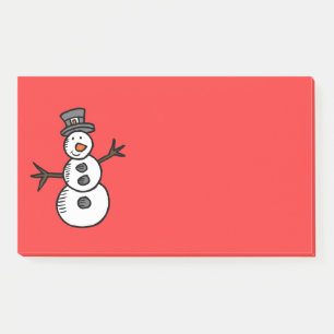 Snowman Post-it Klebezettel