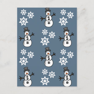 Snowman Postkarte