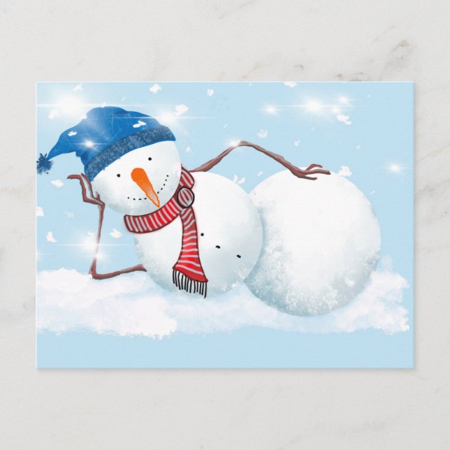 Snowman Postkarte (Vorderseite)