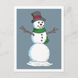 Snowman Postkarte
