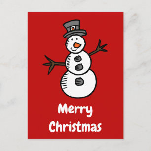 Snowman Postkarte