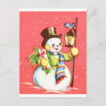Snowman Postkarte<br><div class="desc">WWW.LOOKCRAZY.COM</div>