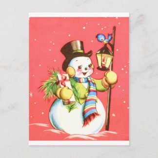 Snowman Postkarte