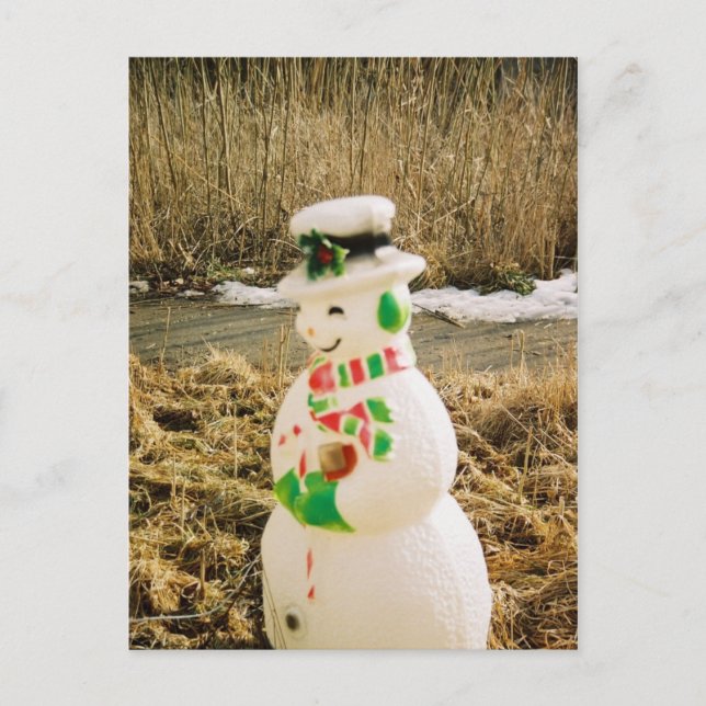 Snowman Postkarte (Vorderseite)