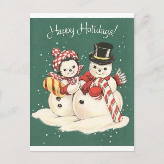 Snowman Postkarte (Vorderseite)