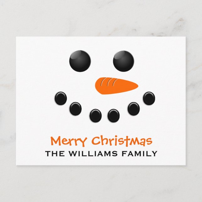 Snowman Postkarte (Vorderseite)