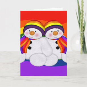 Snowman Pride Feiertagskarte