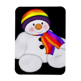 Snowman Pride Magnet