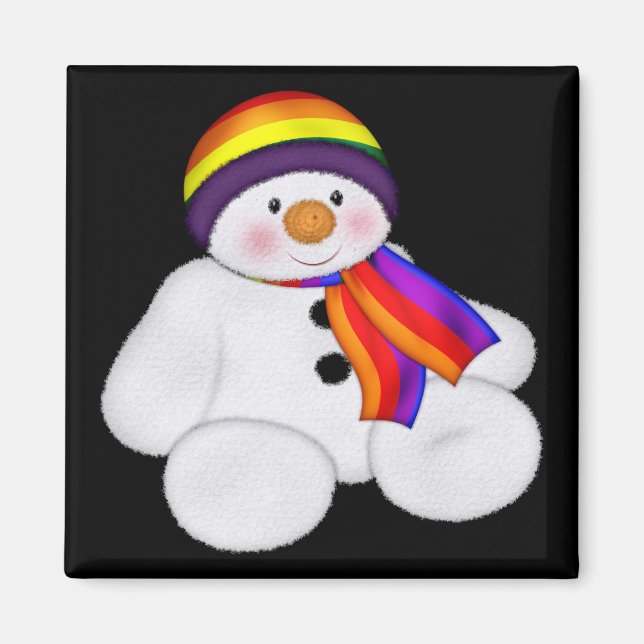 Snowman Pride Magnet (Vorne)