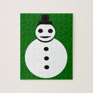 Snowman Puzzle lächelt Weihnachten