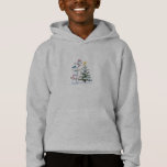 "Snowman Pyramid Decorating the Christmas Tree" Hoodie<br><div class="desc">Eine skurrile Abbildung mit drei Schneemännern, die in einer spielerischen Pyramide gestapelt wurden. Der untere Schneemann unterstützt die beiden anderen, während der oberste Schneemann vorsichtig einen goldenen Stern auf einem schneebedeckten Weihnachtsbaum platziert. Jeder Schneemann trägt einen farbenfrohen Winterhut und Schal, der sanft um sie fällt und eine festliche und fröhliche...</div>