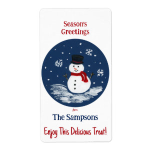 Snowman Red PERSONALISIEREN