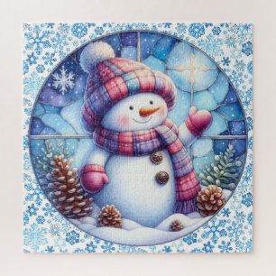 Snowman Round Puzzle