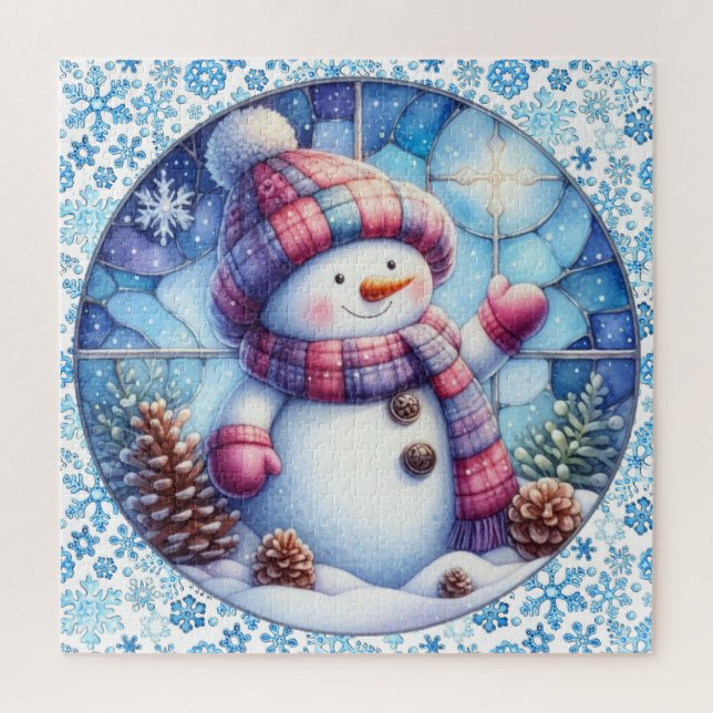Snowman Round Puzzle (Vertikal)